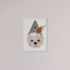 Shih Tzu Birthday Surprise Embroidered Note Card