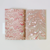 Block Print Wrapping Paper Book Ochre Marble