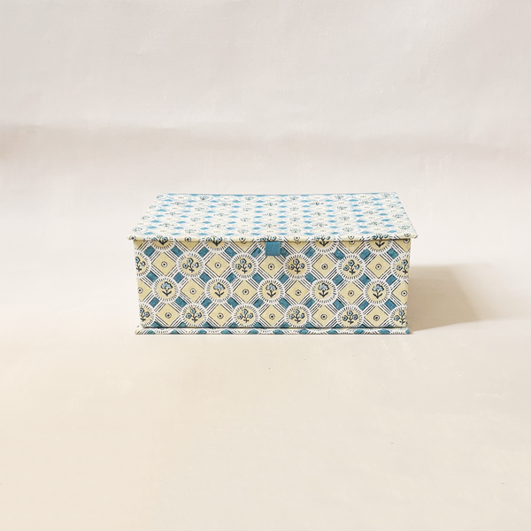 Blue Ochre Spring Bloom Keepsake Box Large