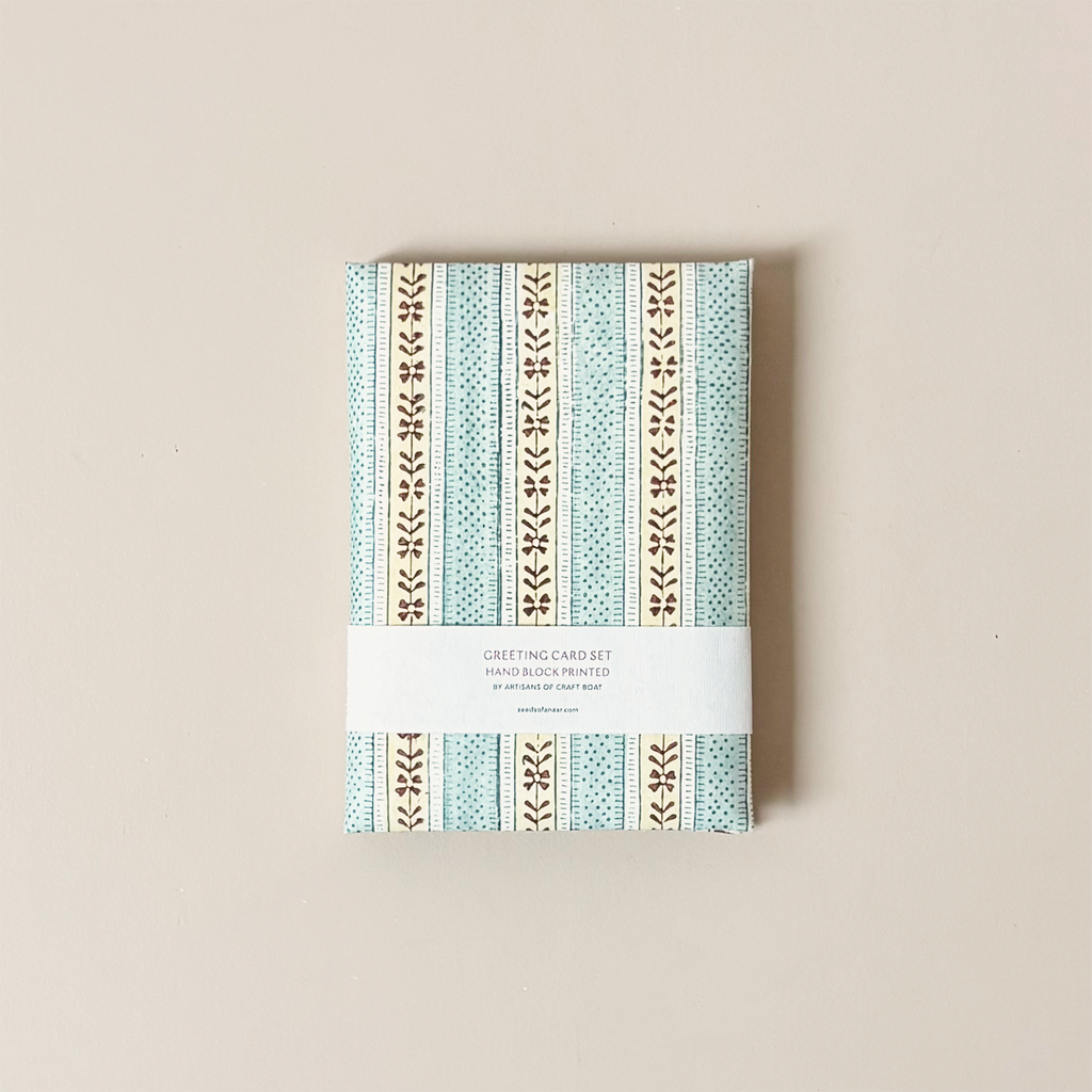 Blue Ochre Rhea Note Card Set