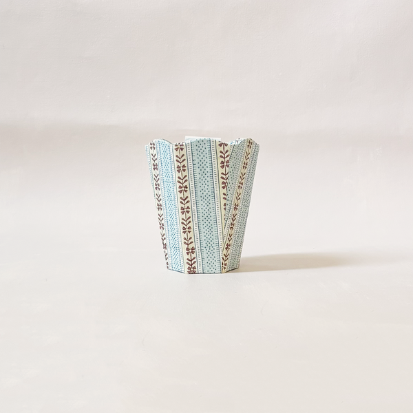 Blue Ochre Rhea Scalloped Pen Pot