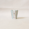 Blue Ochre Rhea Scalloped Pen Pot