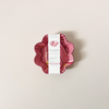 Flower Petal Round Desk Tray Red Fire Whirl