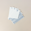 Harbor Blue Floral Stripe Note Card Set