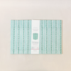 Hexagon Collapsible Basket Celadon Green Floral Stripe