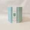 Hexagon Collapsible Basket Celadon Green Floral Stripe