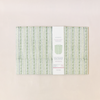 Hexagon Collapsible Basket Green Floral Stripe