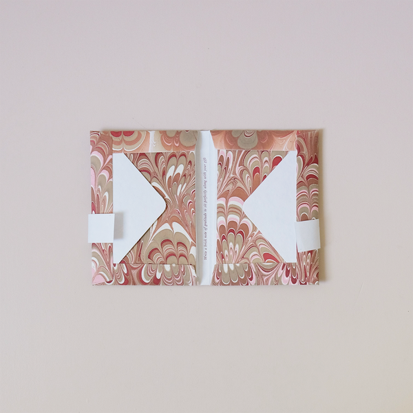 Ochre Marble Note Card Set