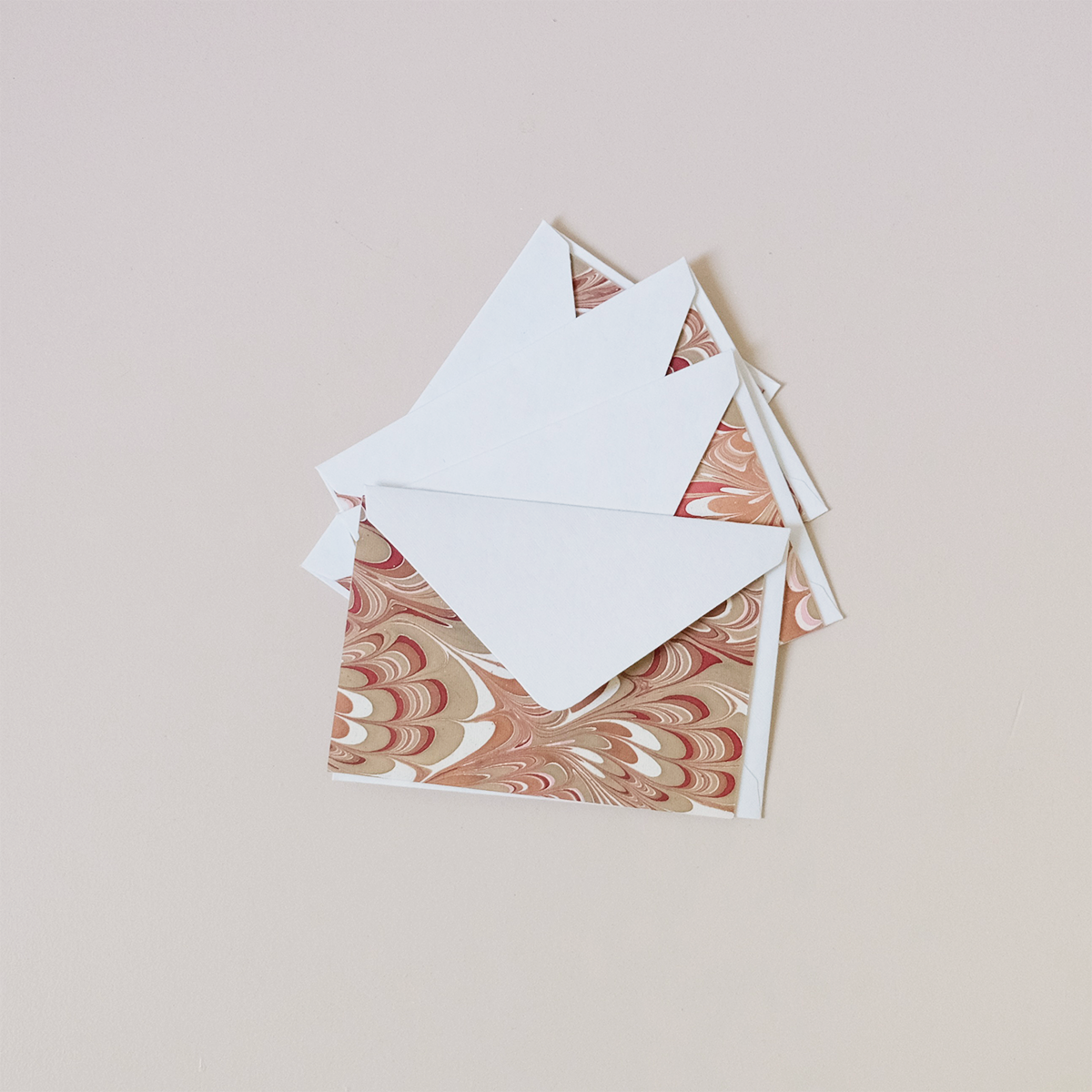 Ochre Marble Note Card Set – Holliday