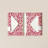 Red Vintage Vines Note Card Set