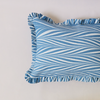 Ruffled Edge Boudoir Pillow Cover Blue Banyan