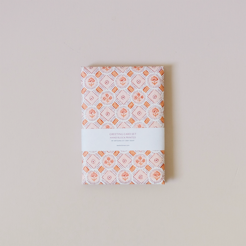 Spring Bloom Orange Note Card Set