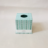 Tissue Box Cover Celadon Green Floral Stripe