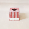 Tissue Box Cover Garnet Red Floral Stripe