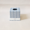 Tissue Box Cover Harbor Blue Floral Stripe