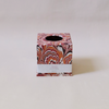 Tissue Box Cover Red Marble