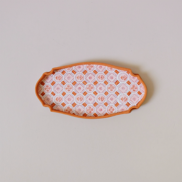 Victorian Desk Tray Spring Bloom Orange