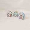 Colorful Paper House Gift Box Set Small