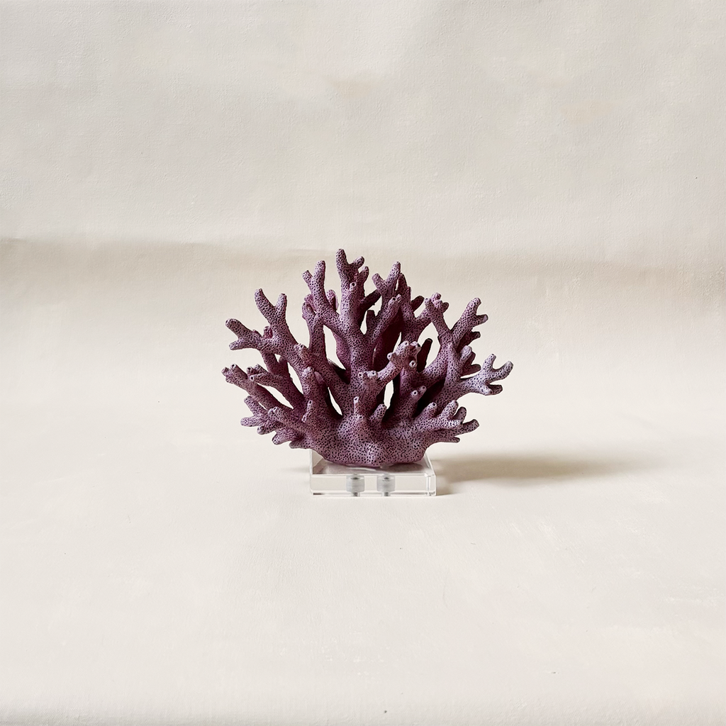 Coral Resin Decor Plum