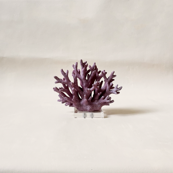 Coral Resin Decor Plum