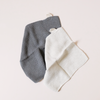 Cotton Knit Dish Cloth Set White & Gray