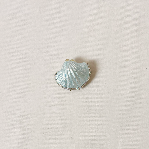 Enameled Shell Trinket Box