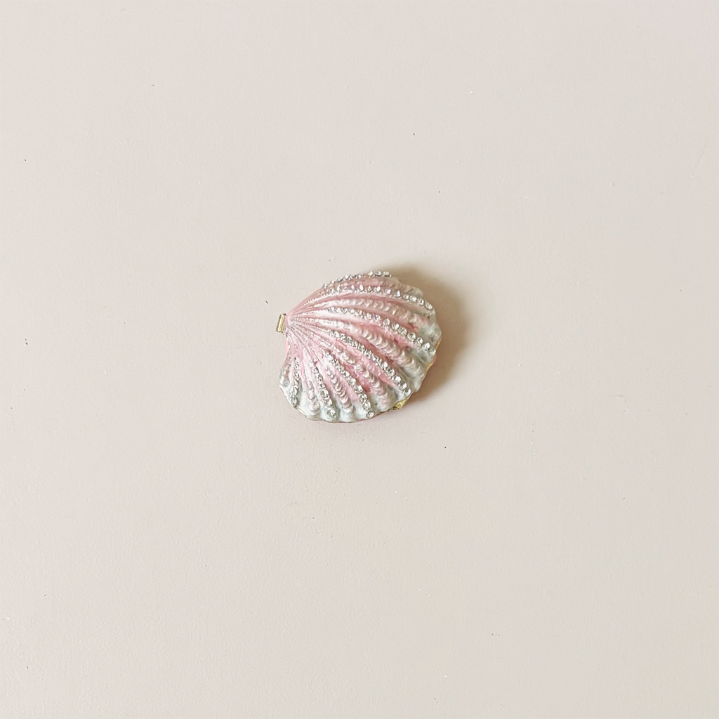 Enameled Shell Trinket Box