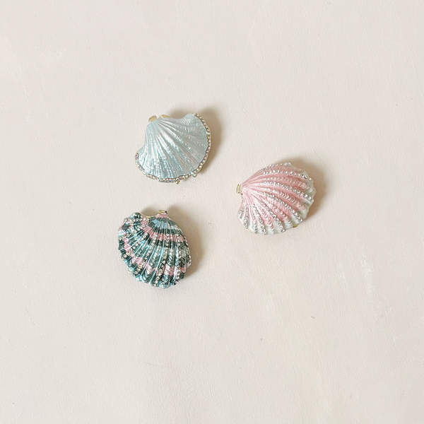 Enameled Shell Trinket Box