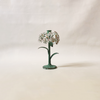 Flower Metal Taper Holder White Small