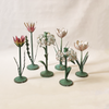 Flower Metal Taper Holder Pink Small