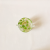 Green & Cream Glass Ice Bucket