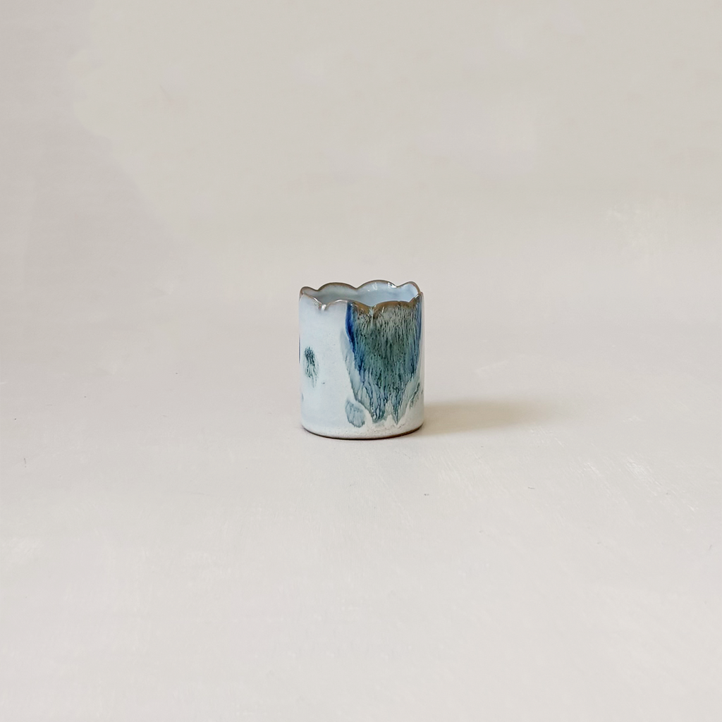 Matchstick Holder w/Striker Brush Strokes