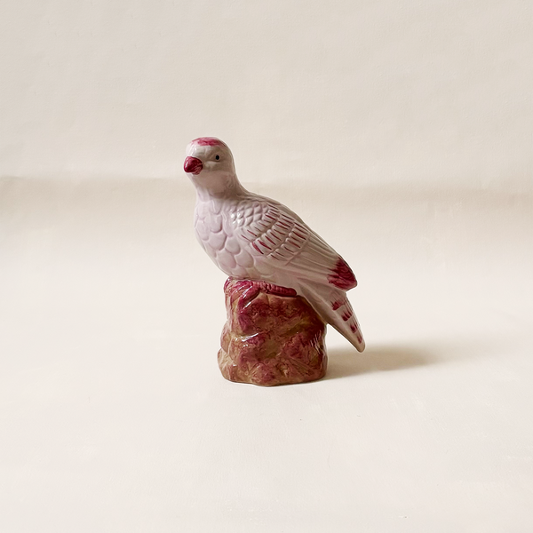 Pink Stoneware Bird