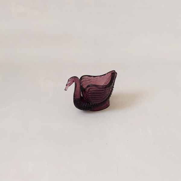 Recycled Glass Swan Shaped Dish