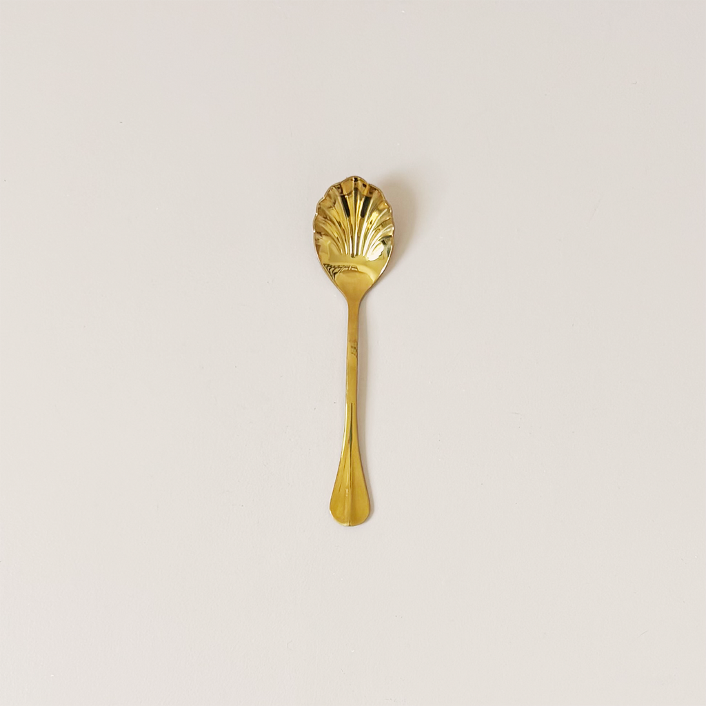 Shell Shaped Spoon Gold