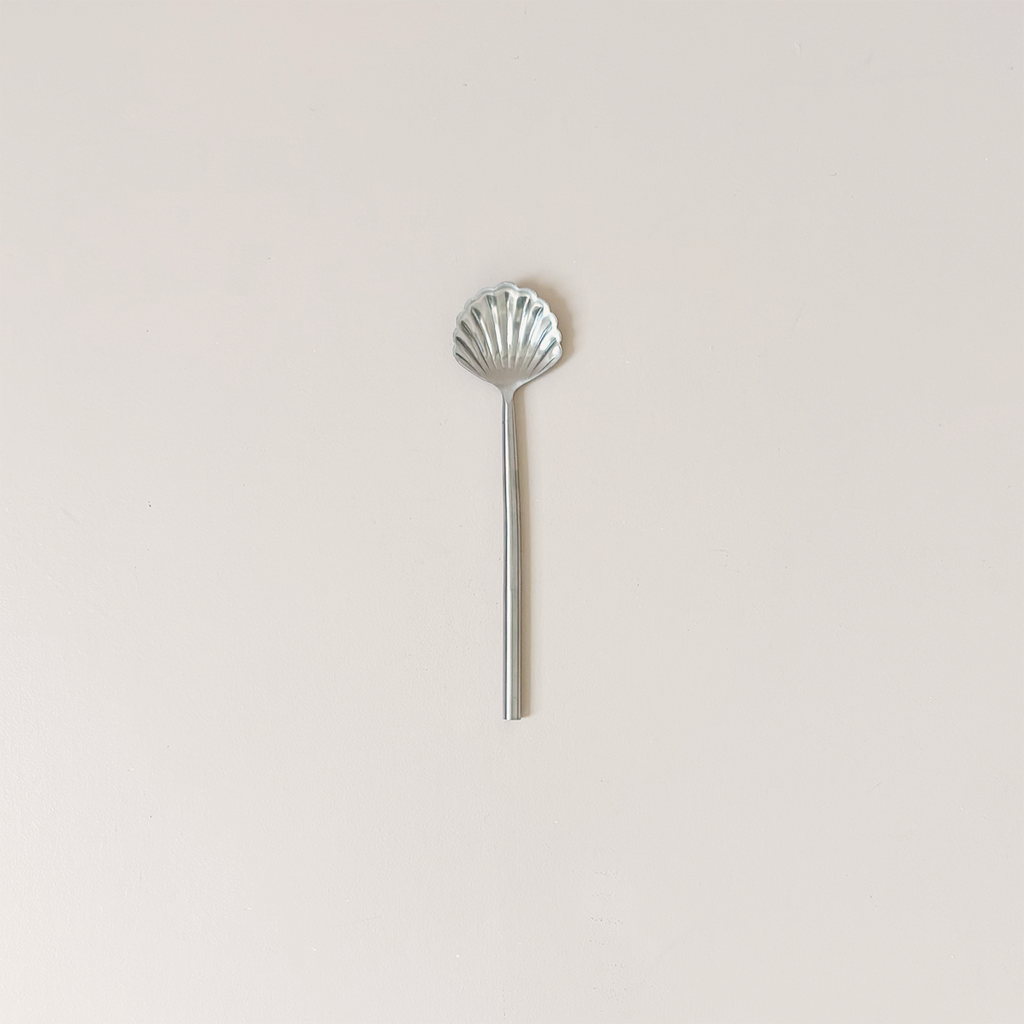 Shell Shaped Spoon Silver