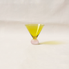 Two Tone Martini Glass Yellow