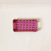 Woven Paper Rope Tray Pink & Purple