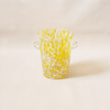 Yellow & Cream Glass Ice Bucket