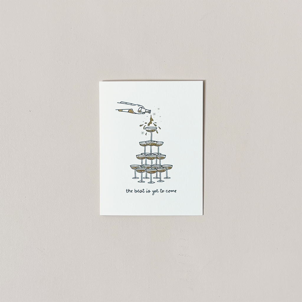 Champagne Tower Note Card