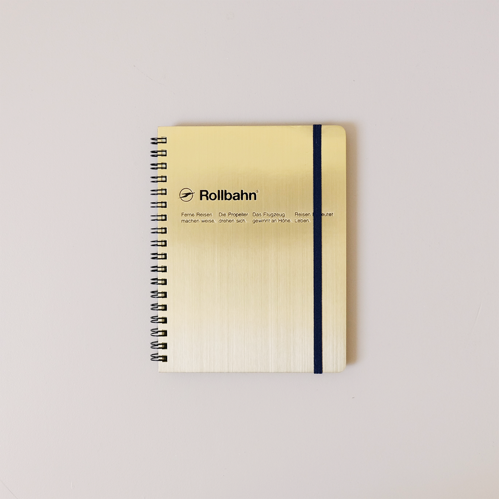 Spiral Notebook Large Gold