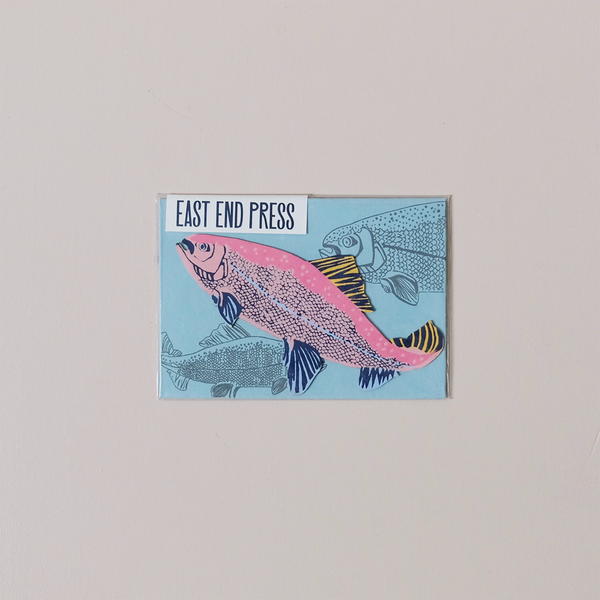 Salmon Note Card