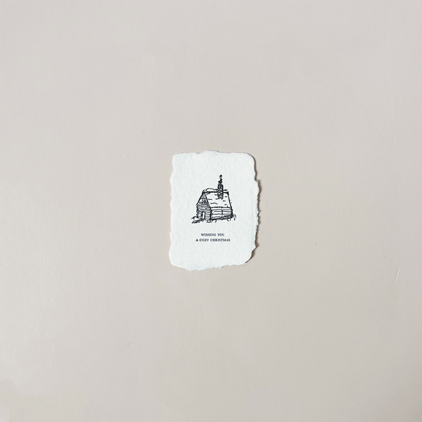 Petite Cozy Cabin Note Card Set/4