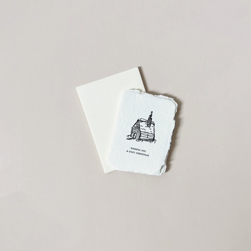 Petite Cozy Cabin Note Card Set/4