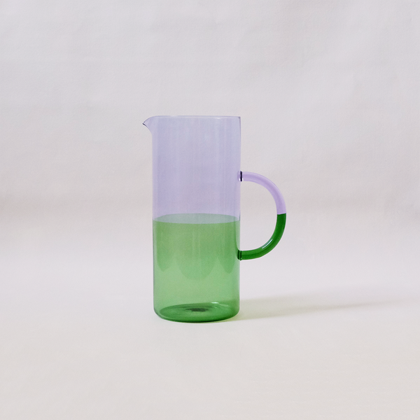 Two Toned Pitcher Lilac & Green