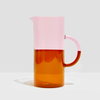 Two Toned Pitcher Pink & Amber