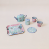 Enchanted 9 Piece Tin Tea Set