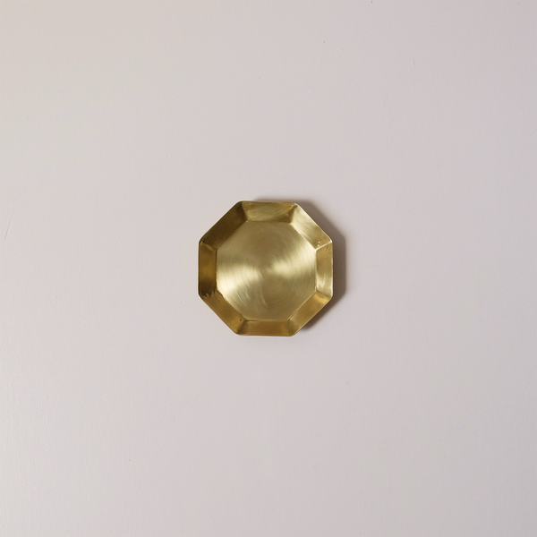 Brass Octagon Plate Small