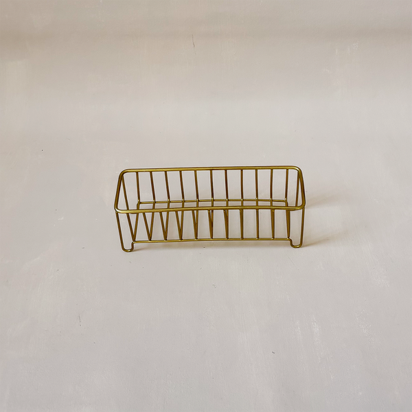 Brass Wire Slender Basket
