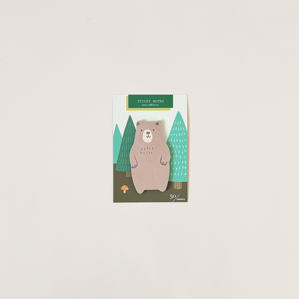 Bear Die Cut Sticky Note